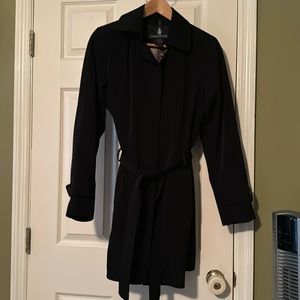 Cute black London Fog trench coat.